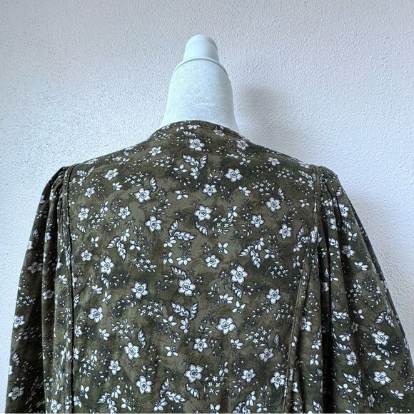 Old Navy Boho Spirit Dress Floral Green Pockets Shabby Chic SZ XL - Picture 8 of 15